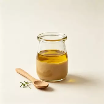 Séparation huile-eau de la sauce